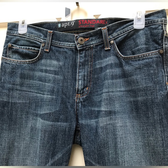 Apt 9 Standard Straight Leg Hip Hugger Jeans Size 34/30 - Picture 4 of 5